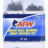 AFW TKB00007 Brass Ball Bearing Snap Swivels Kit 51 Pieces -Fishing Gear Store afw tkb00007 brass ball bearing snap swivels kit 51 pieces 50320.1651077533