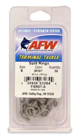 American Fishing Wire SS Split Rings -Fishing Gear Store american fishing wire ss split rings 13381.1651171813