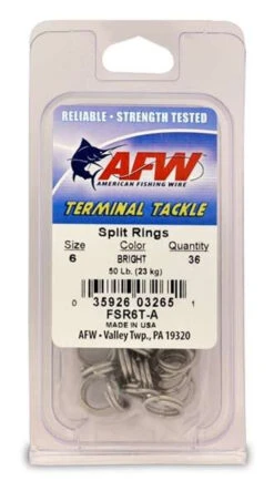 American Fishing Wire SS Split Rings -Fishing Gear Store american fishing wire ss split rings 29044.1651171813