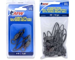 American Fishing Wire Stainless Steel Ball Bearing Snap Swivels -Fishing Gear Store american fishing wire stainless steel ball bearing snap swivels 12284.1651171816
