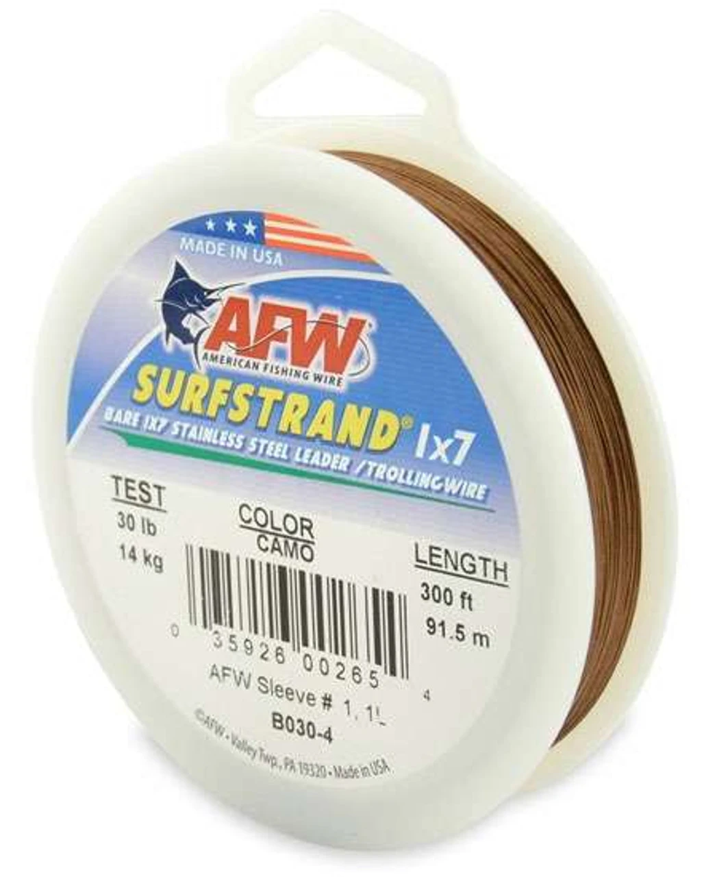 American Fishing Wire Surfstrand 1x7 Stainless Steel Leader Wire 3 American Fishing Wire Surfstrand 1x7 Stainless Steel Leader Wire