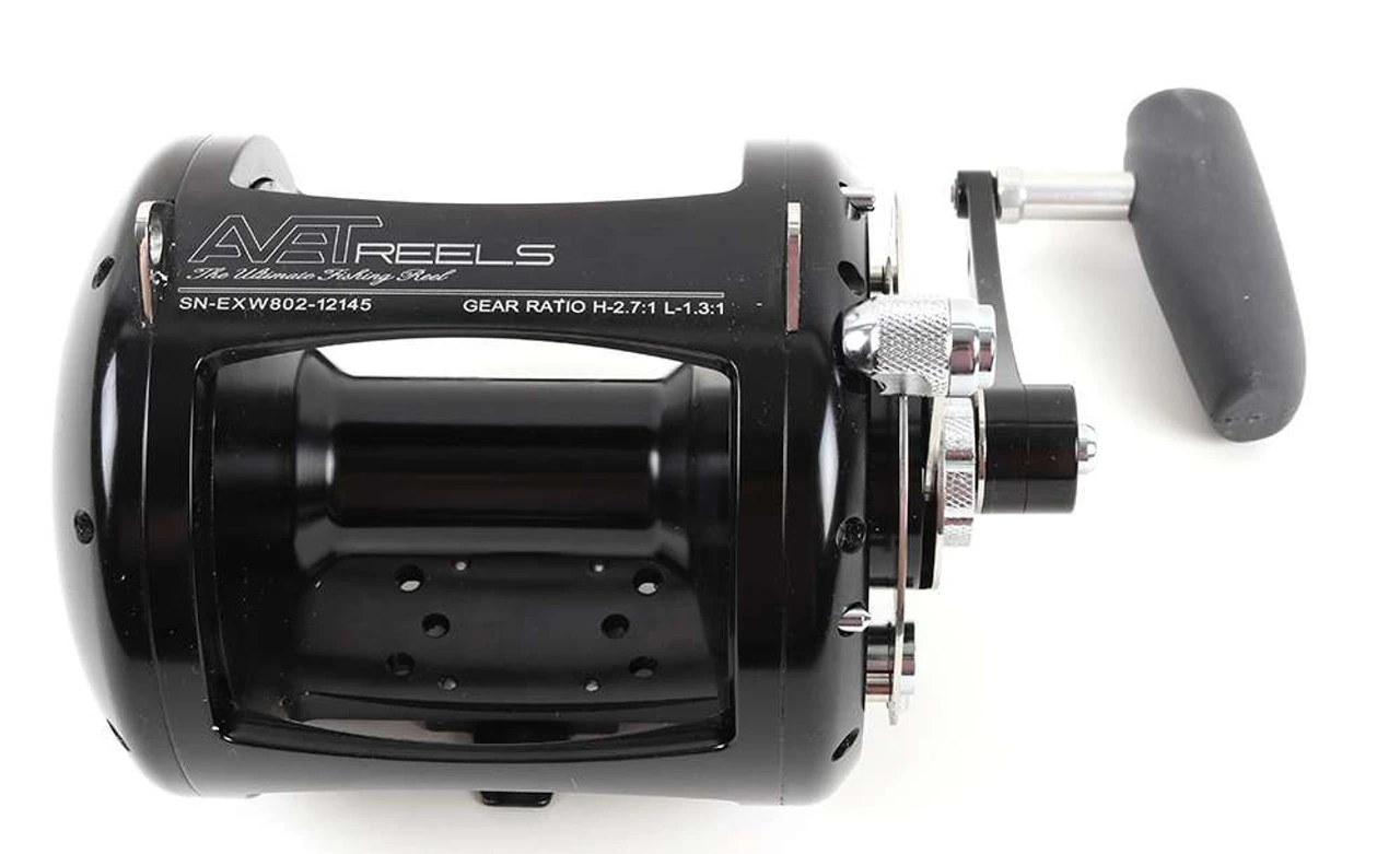 Avet EXW 80/2 Two-Speed Lever Drag Big Game Reel Black 4 Avet EXW 80/2 Two-Speed Lever Drag Big Game Reel Black - Image 2