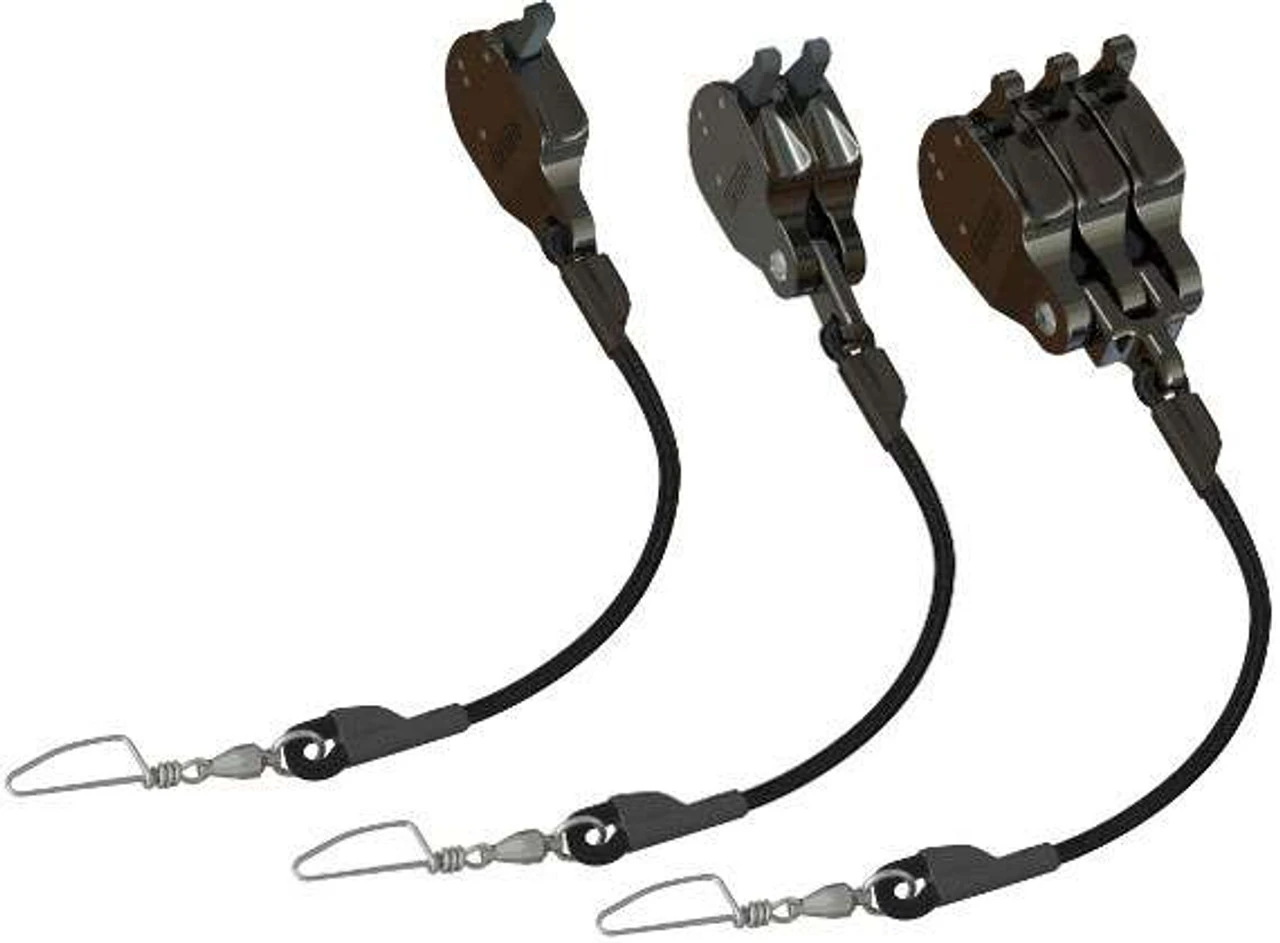 Rupp Lok-Ups With Shock Cord - Outrigger Halyard Line Locks 3 Rupp Lok-Ups With Shock Cord - Outrigger Halyard Line Locks
