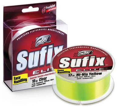 Sufix Elite Monofilament Fishing Line Hi-Vis Yellow 3 Sufix Elite Monofilament Fishing Line Hi-Vis Yellow